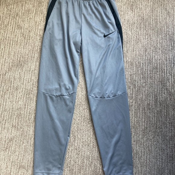 Men's Small Nike Dri Fit Lighweight Basketball Joggers Tapered Sweatpants Gray - Picture 1 of 6